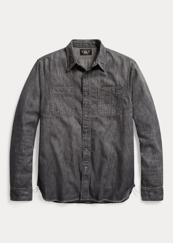 Men's Ralph Lauren Denim Work Shirt | 384512IFW